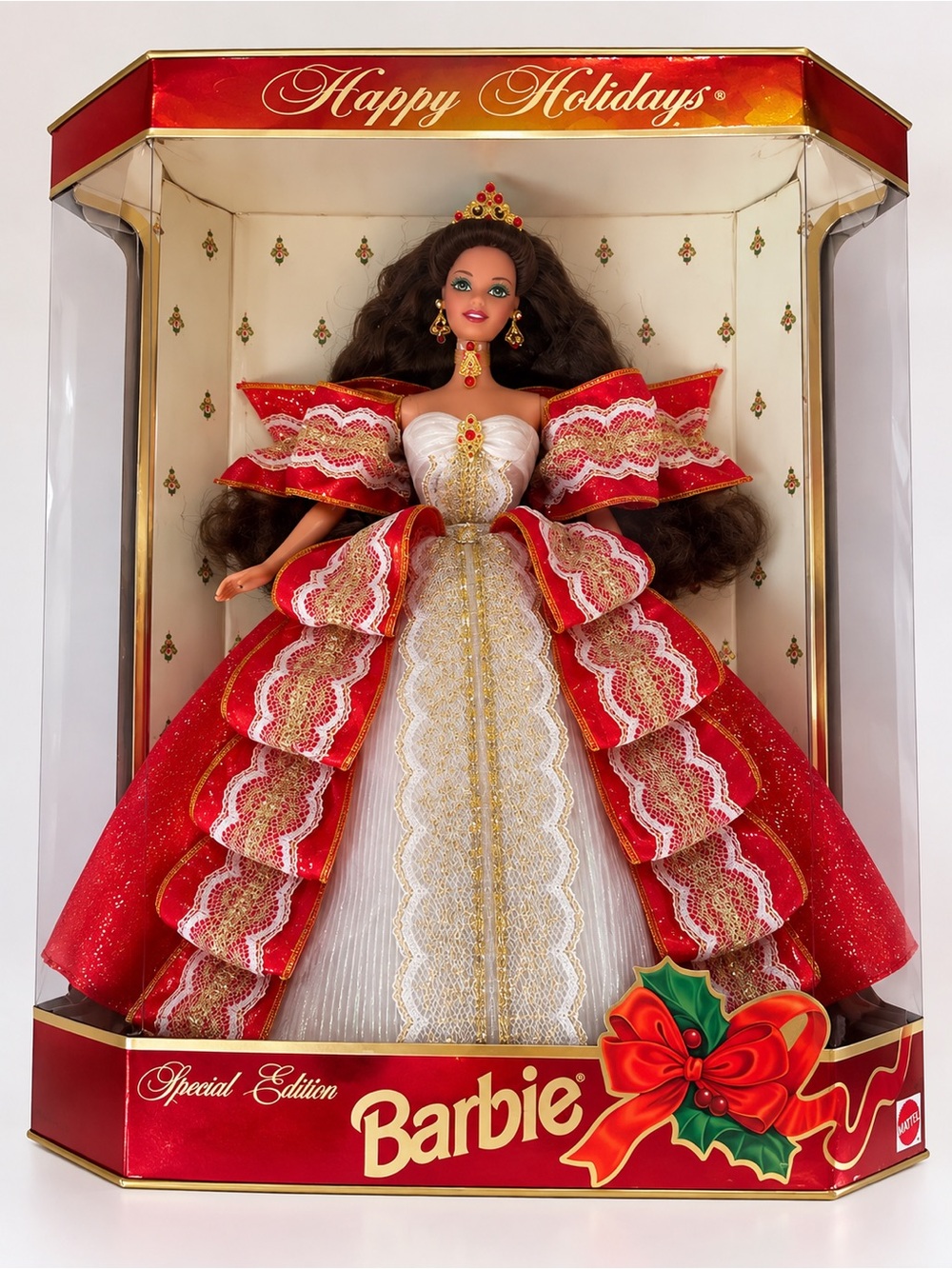 Barbie Happy Holidays Red, White & Gold Special Edition Holiday Doll